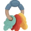 Nuby Toys For 0-12 Months|Gift For Baby*- Silicone/Wood Teether Keys