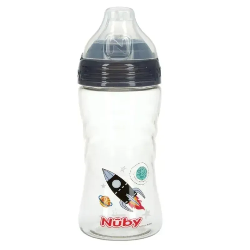 Nuby Water Bottle|Dishes, Utensils & Food Containers*- Sip-It Sport Soft Spout Sport Bottle, Rocket