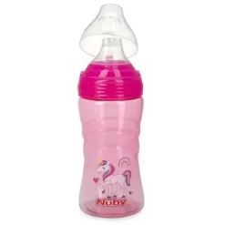 Nuby Water Bottle|Dishes, Utensils & Food Containers*- Sip-It Sport Soft Spout Sport Bottle, Unicorn