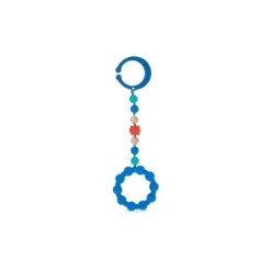 Nuby Toys For 0-12 Months|Gift For Baby*- Tag A Long Teether Blue