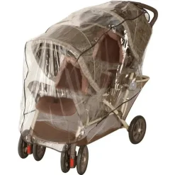 Nuby Weather Shields & Nets*- Tandem Stroller Weather Shield, Clear Plastic Cover