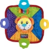Nuby Rattles & Teethers*- Teething Blanket With Silicone Lion and Bear Head