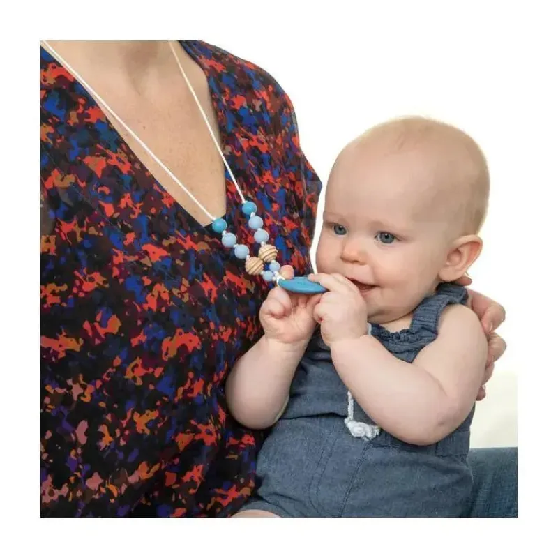 Nuby Rattles & Teethers*- Teething Trends Silicone Pendant Necklace