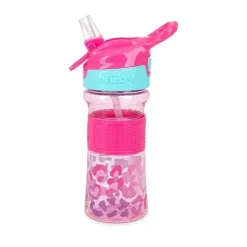 Nuby Straw, Sippy & Training Cups|Dishes, Utensils & Food Containers*- Thirsty Kids 12Oz Flip-It Reflex Push Button Soft Spout Cup, Pink