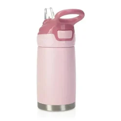 Nuby Insulated Cups|Dishes, Utensils & Food Containers*- Thristy Kids 10 Oz Stainless Steel Flip-It Reflex Cup, Pink