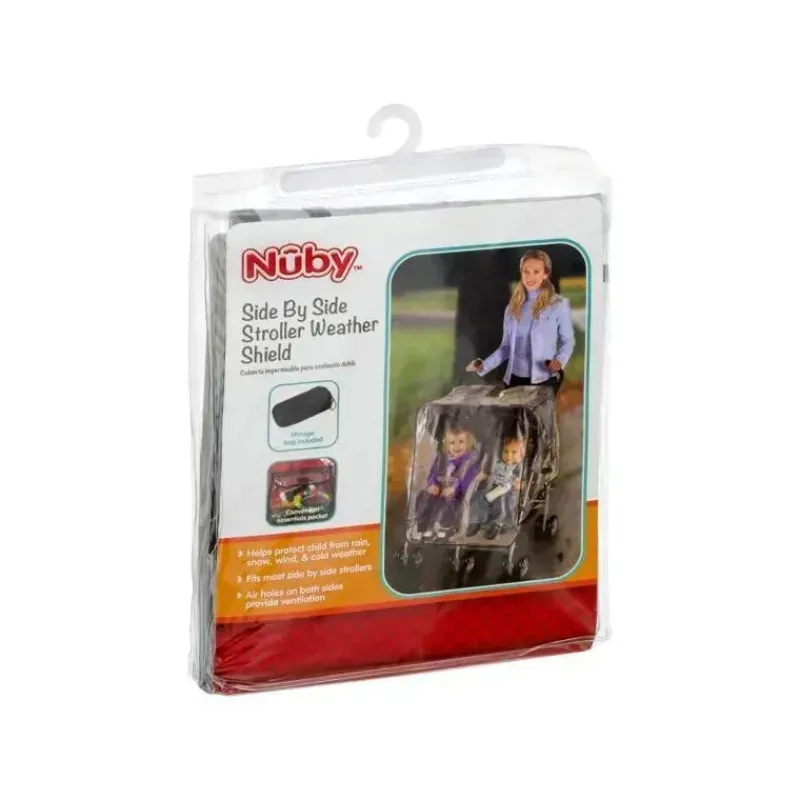 Nuby Weather Shields & Nets*- Weather Shield Fits Most Side By Side Stroller
