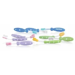 Nuby Oral & Nasal Care*Luv 'N Care 3M+ Oral 3 Stage System, Colors May Vary