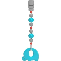 Nuby Rattles & Teethers*0M+ Silicone Beaded Pacifier Holder With Teether - Assorted