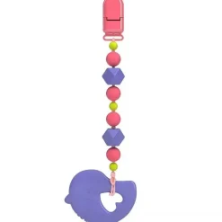 Nuby Rattles & Teethers*0M+ Silicone Beaded Pacifier Holder With Teether - Assorted