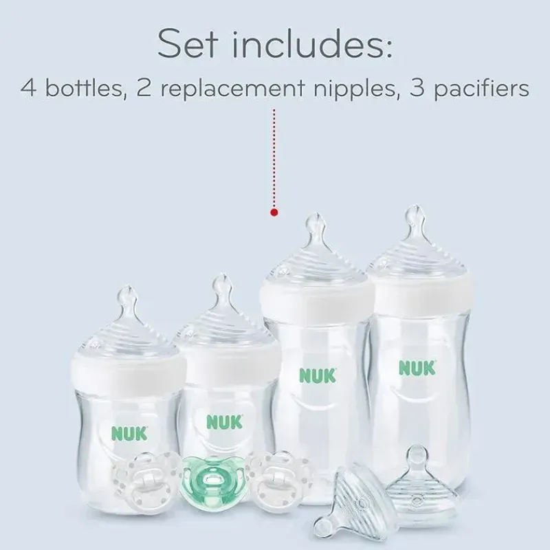 Nuk Gifts From $25 To $50|Feeding Gift Set*- Baby Boy Bottles Simply Natural Gift Set