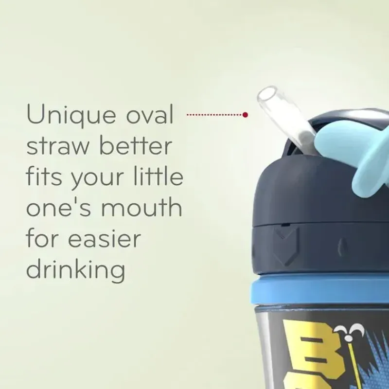 Nuk Straw, Sippy & Training Cups|Dishes, Utensils & Food Containers*- Boy Justice League Insulated Straw Cup, 9Oz