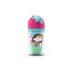 Nuk Straw, Sippy & Training Cups|Dishes, Utensils & Food Containers*- Cup Justice League Straw 9 Oz 1 Pk, Girl
