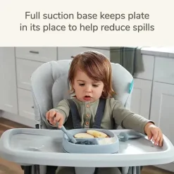 Nuk Plates & Bowls|Dishes, Utensils & Food Containers*- For Nature Suction Plate & Lid, Blue