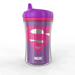Nuk Straw, Sippy & Training Cups|Dishes, Utensils & Food Containers*- Justice League Insulated Hard Spout Sippy Cup 9 Oz 2 Pk, Girl