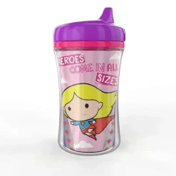 Nuk Straw, Sippy & Training Cups|Dishes, Utensils & Food Containers*- Justice League Insulated Hard Spout Sippy Cup 9 Oz 2 Pk, Girl