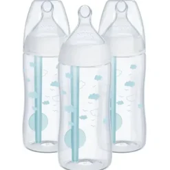 Nuk Straw, Sippy & Training Cups|Dishes, Utensils & Food Containers*- Smooth Flow Pro Anti-Colic Baby Bottle, 10oz, 3pk