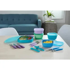 Nuk Suction Plates & Bowls|Dishes, Utensils & Food Containers*- Suction Plates and Lid, Assorted Colors, 2 Pack, 6+ Months, Blue and Green