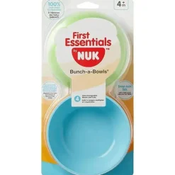 Nuk Plates & Bowls|Dishes, Utensils & Food Containers*First Essentials Bunch-A-Bowls, Assorted Colors 4-Pack