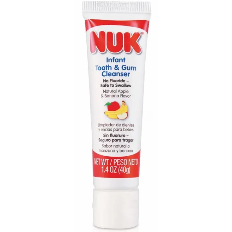 Nuk Cleaning*Grins & Giggles Fluoride-Free Tooth & Gum Cleanser, 1.4 oz.