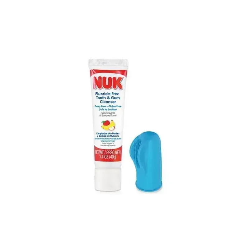Nuk Oral & Nasal Care*Grins & Giggles Infant 3-Sided Fingerbrush Set