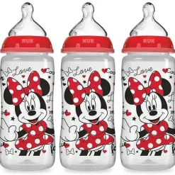 Nuk Mickey & Minnie*Smooth Flow Baby Bottle Minnie Mouse 10 Oz 3Pk