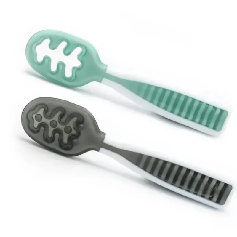 NumNum Utensils & Accessories|Dishes, Utensils & Food Containers*Dual Stage Pre-Spoon GOOtensils - Glacier Green & Storm Gray