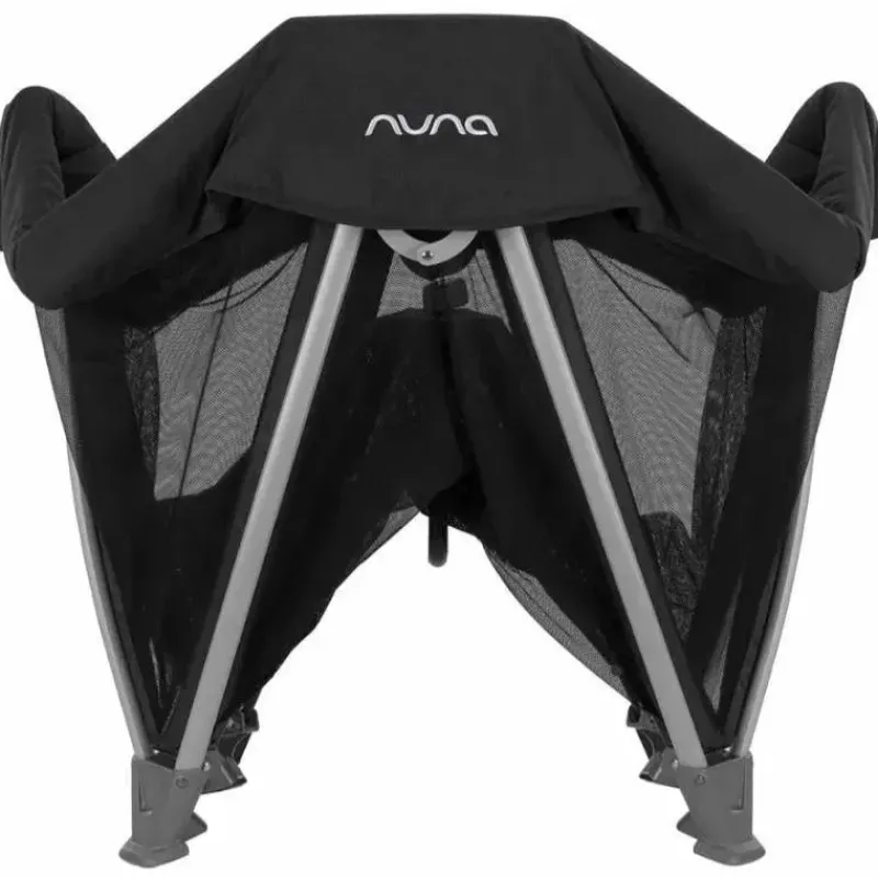Nuna Playards*- Caviar SENA Aire Playard with Zip-Off Bassinet