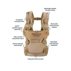 Nuna Front, Hip And Backpack Carriers*- Cudl Baby Carrier, Softened Camel
