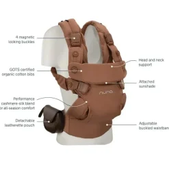 Nuna Front, Hip And Backpack Carriers*- Cudl Luxe Carrier Softened, Sienna