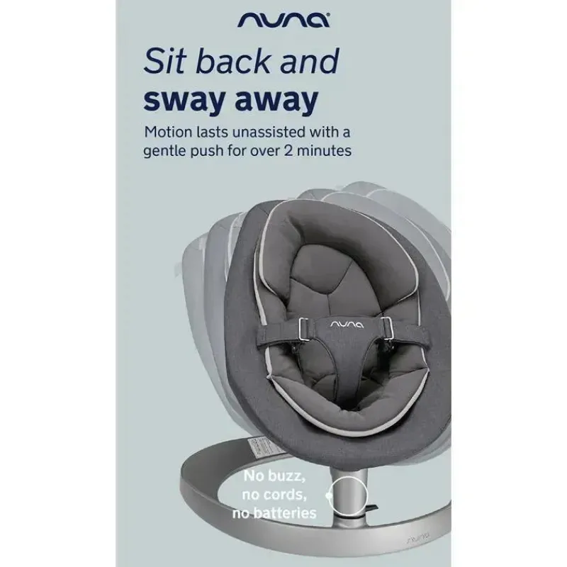Nuna Bouncers, Swings & Rockers*- Leaf Grow Bouncer, Granite