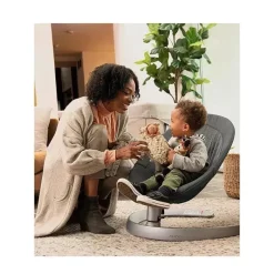 Nuna Bouncers, Swings & Rockers*- Leaf Grow Bouncer, Granite