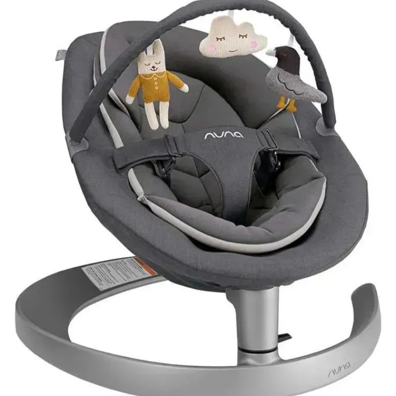 Nuna Bouncers, Swings & Rockers*- Leaf Grow Bouncer, Granite