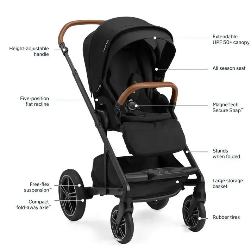 Nuna Travel Systems*- Mixx Next + Pipa Urbn Travel System, Caviar