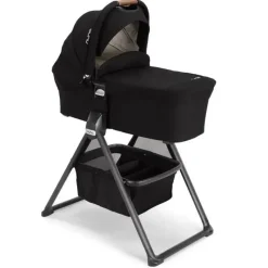 Nuna Bassinets & Carrycots*- MIXX Series Bassinet + Stand, Caviar