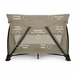 Nuna Playards*- Sena Aire W New Zip-Off Bassinet Playard, Hazelwood