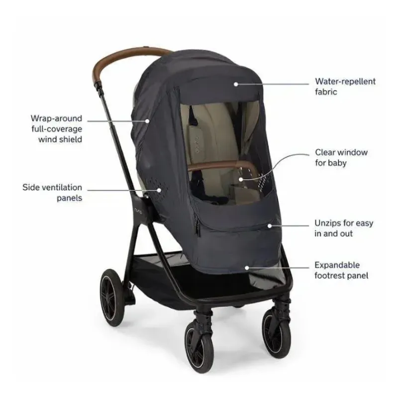 Nuna Weather Shields & Nets*- Stroller Wind Cover Indigo