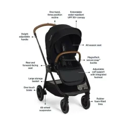 Nuna Single Strollers*- Triv Next Stroller, Caviar