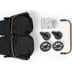 Nuna Double Strollers*- Trvl Double Stroller, Granite