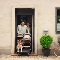 Nuna Double Strollers*- Trvl Double Stroller, Granite