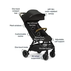 Nuna Lightweight Strollers*- Trvl Stroller With Travel Bag Caviar