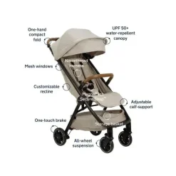 Nuna Lightweight Strollers*- Trvl Stroller With Travel Bag Hazelwood