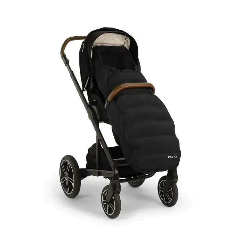 Nuna Cold Weather Accessories*- Winter Stroller Set, Footmuff and Gloves - Caviar