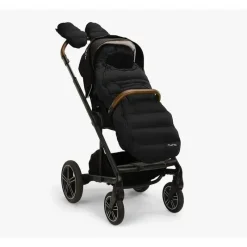 Nuna Cold Weather Accessories*- Winter Stroller Set, Footmuff and Gloves - Caviar