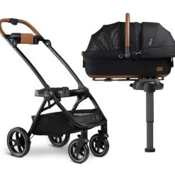 Nuna Pet Stroller*Pet - Maeve & Roscoe 3-In-1 Pet Protection System, Medium Rigid Onyx