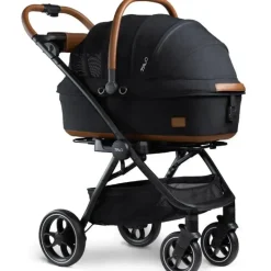 Nuna Pet Stroller*Pet - Maeve & Roscoe 3-In-1 Pet Protection System, Medium Rigid Onyx