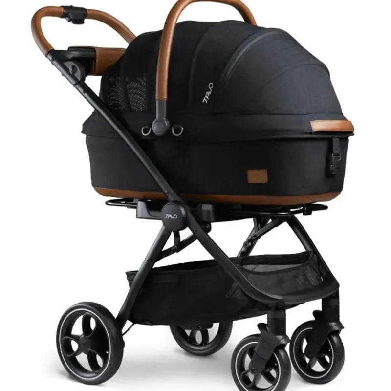 Nuna Pet Stroller*Pet - Maeve & Roscoe 3-In-1 Pet Protection System, Medium Rigid Onyx