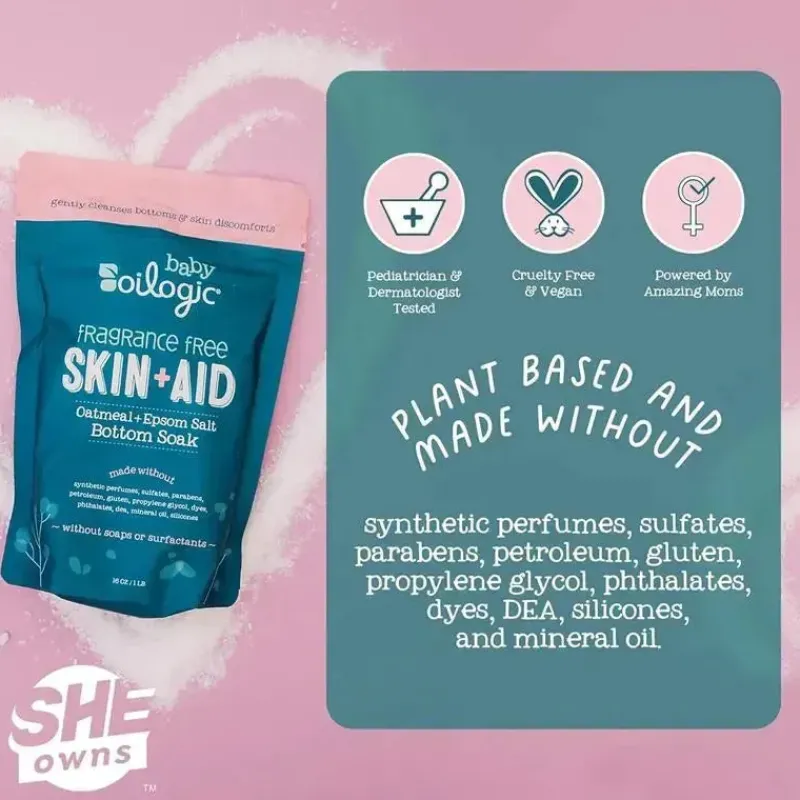 Oilogic Baby Skin Treatments|Cough & Cold*Oilogic - Baby Essentials Oatmeal Epsom Salt Bath Soak, Skin & Aid