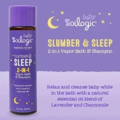 Oilogic Baby Shampoo & Conditioner*- Slumber & Sleep Essential Oil Vapor Bath Relief for Babies & Toddlers