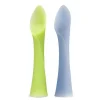 Ola Baby Utensils & Accessories|Dishes, Utensils & Food Containers*- 100% Silicone Soft-Tip Training Spoon for Baby Led Weaning, 2pack, Kiwi/Blueberry