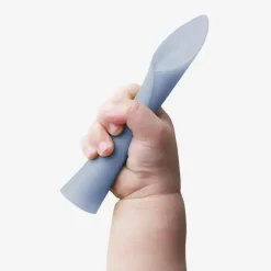 Ola Baby Utensils & Accessories|Dishes, Utensils & Food Containers*- 100% Silicone Soft-Tip Training Spoon for Baby Led Weaning, 2pack, Kiwi/Blueberry